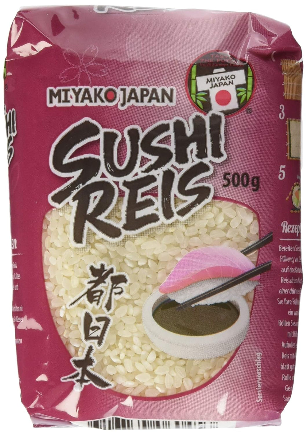 Miyako Japan Reis für Sushi, Rundkorn, 0,5 kg
