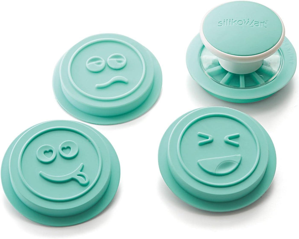 Silikomart 25.440.39.0069, Emoji-Ausstecher-Set, Ø73 MM Naty Shop