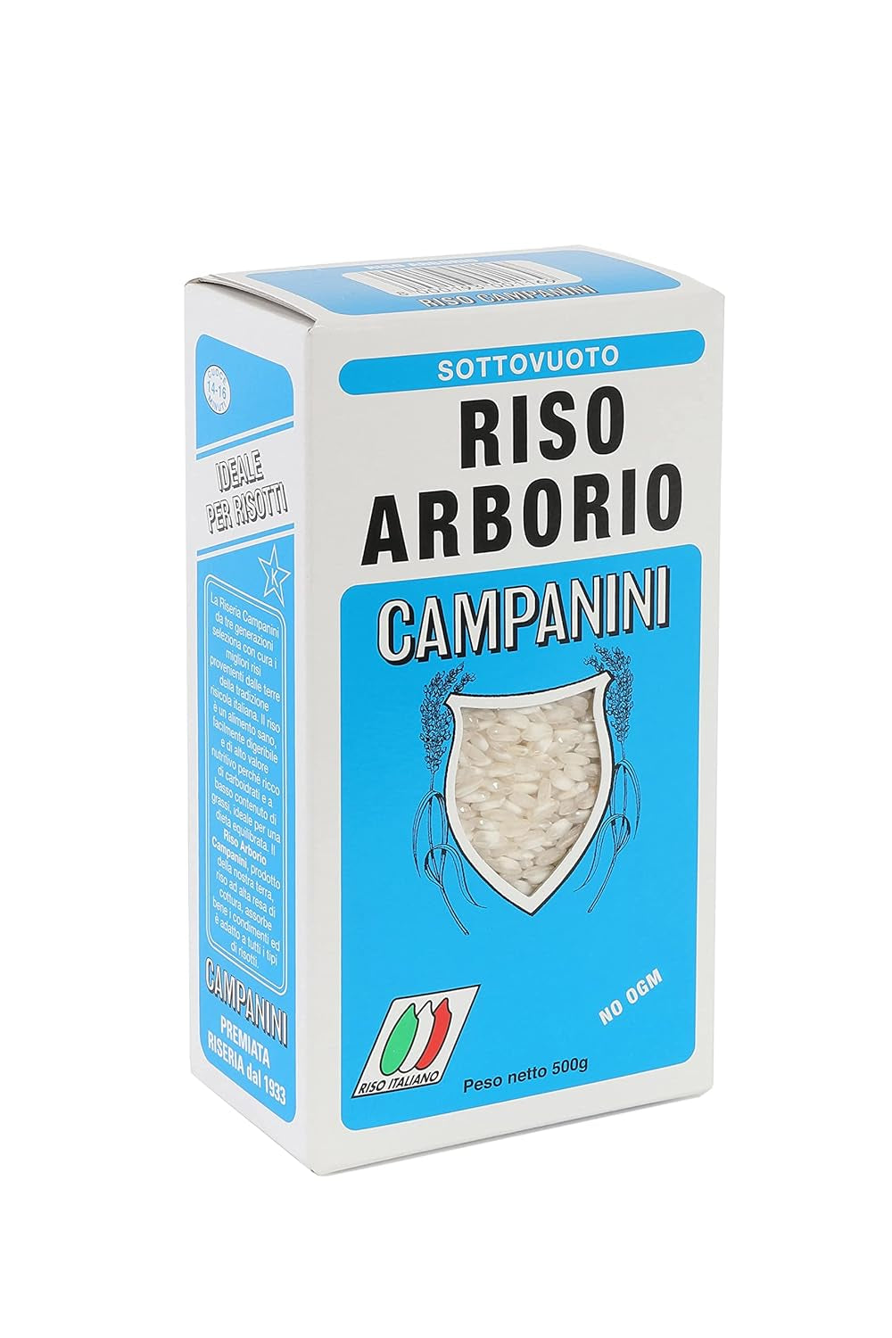 ‎Risera Campanini Risottoreis 500 g – Italienischer Risottoreis, Arborio Riso Reis, Cremiges Risotto
