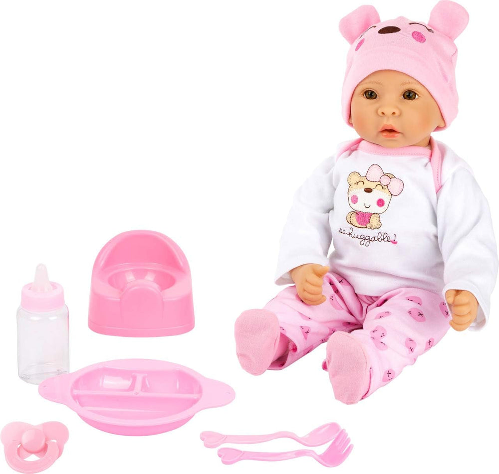small Foot Puppe Lukas inkl. ausziehbarer Bekleidung, Schnuller und weicher Kuscheldecke, Rollenspielzeug, 11238