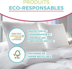 Blanrève Bettbezug, bedruckt oder einfarbig, gemäßigt, für Einzelbetten, umweltfreundlich, pflegeleicht, 140 x 200 cm, weiß, grau. Steppdecken und Steppdecken von Naty Shop