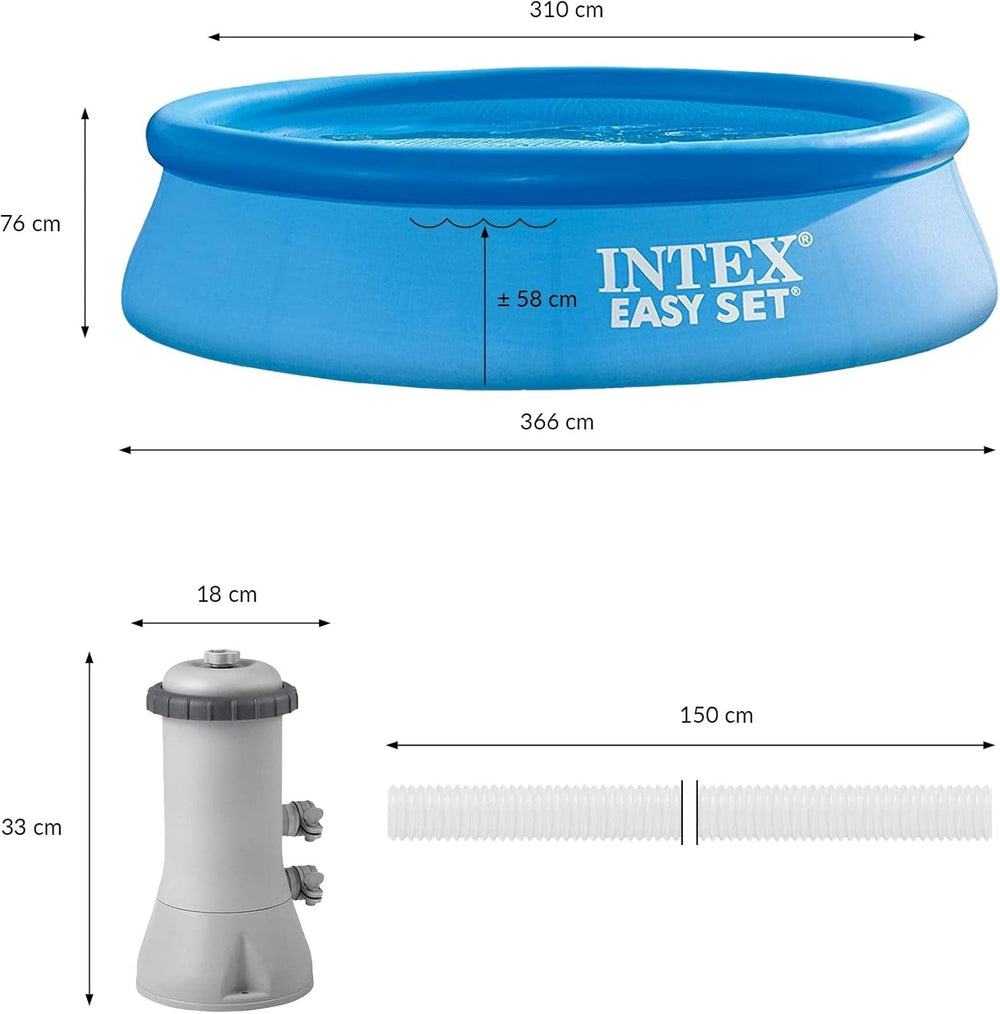 Piscină de vară Intex 12345, albastră