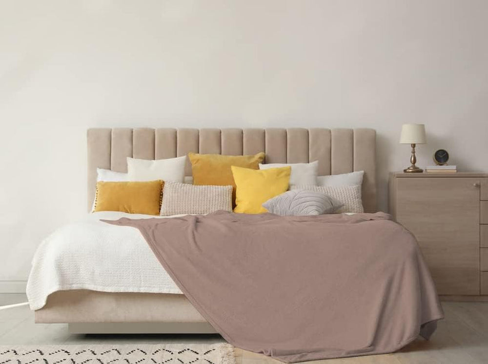 Weiche Decke | Kariert | Soft-Touch | 130 x 160 cm | Puderdecken und Steppdecken Naty Shop