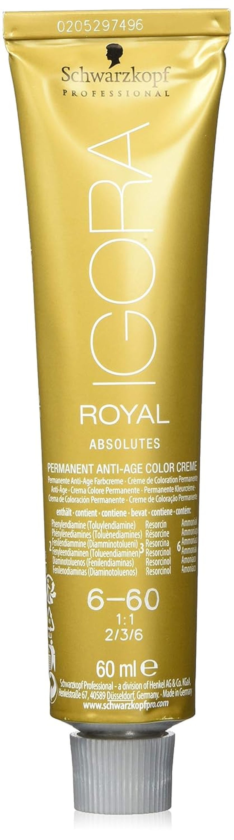 Igora Royal Absolute Age Blend Culoare de păr, 7-560 Blond mediu auriu ciocolată, 60 ml Vopsea pentru par Naty Shop 6-60 Blond închis Ciocolată Natural 60 Ml (1 pachet)