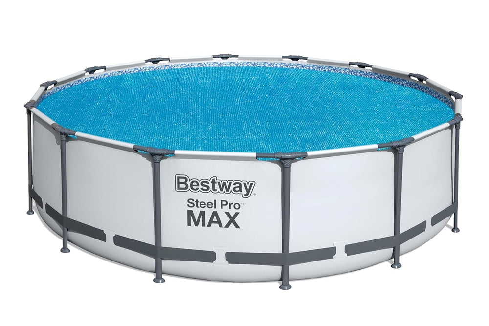 Bestway Husă solară din PE Ø 417 cm, albastră, rotundă