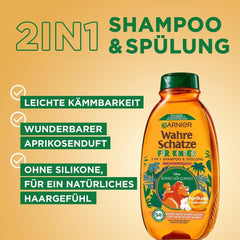 Garnier Shampoo für Kinder, für empfindliches Haar und leichte Kämmbarkeit, mit Aprikosen- und Baumwollblüten Garnier Dusche und Bad