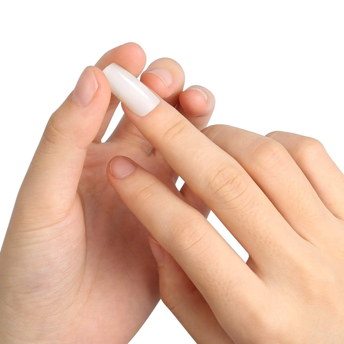 500 buc unghii artificiale naturale false artă completă sicriu unghii sfaturi pentru femei fete