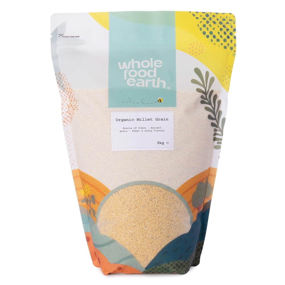 Mei organic Wholefood Earth 2 kg | Fără OMG | Vegan | Bogat în fibre | Certificat organic