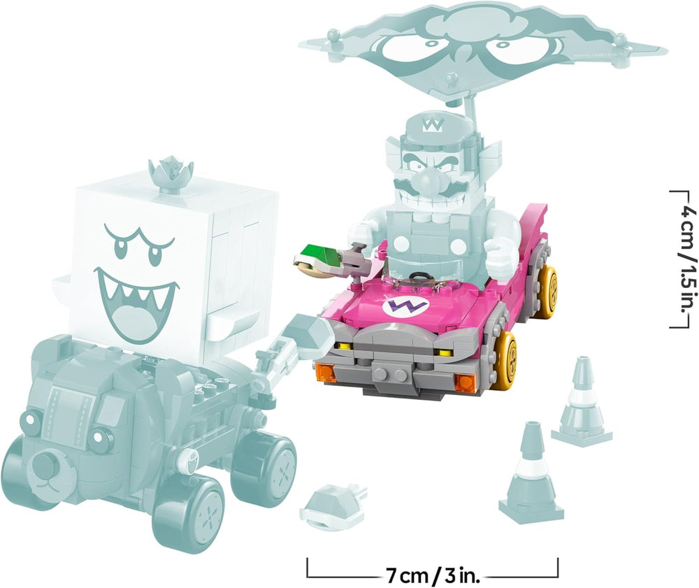 LEGO Super Mario: Mario Kart - Wario & König Buu Huu - Interaktives Spielzeug mit 2 Autos und 2 Figuren zum Spielen und Ausstellen - Gaming Geschenk für Jungen und Mädchen ab 8 Jahren - 72038
