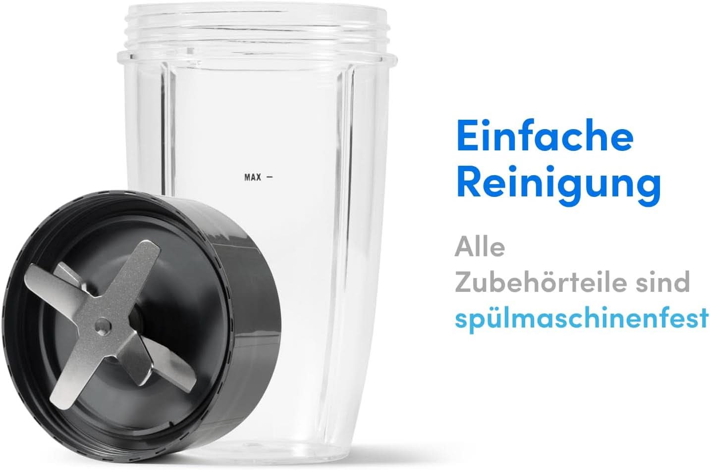 Nutribullet Original, Elektrischer Mixer, Zerkleinerer, Smoothiemixer, Smoothie Maker, 600 W Leistung, Einfach Und Schnell in Der Anwendung, Kompakt, Leicht Zu Reinigen, NB603DG Bucatarie Naty Shop