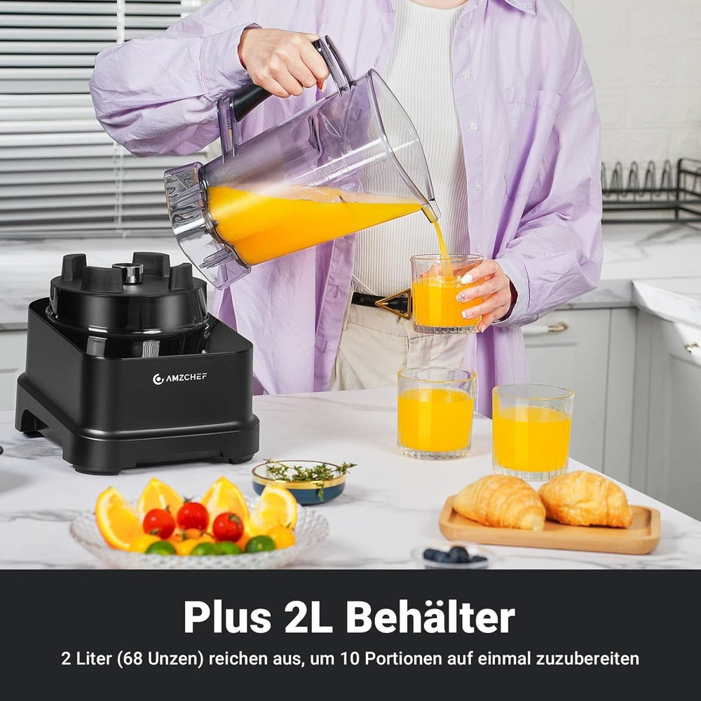 Mixer AMZCHEF, 8 intelligente Menüs und 10 Geschwindigkeiten, LCD-Touchscreen Kitchen Naty Shop