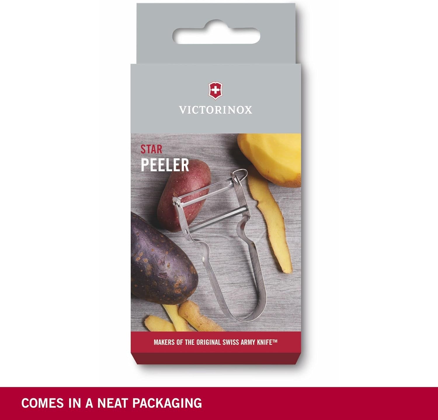 Victorinox STAR Schäler, Kartoffelschäler, zweischneidig, mit Pendelklinge Schäler Naty Shop