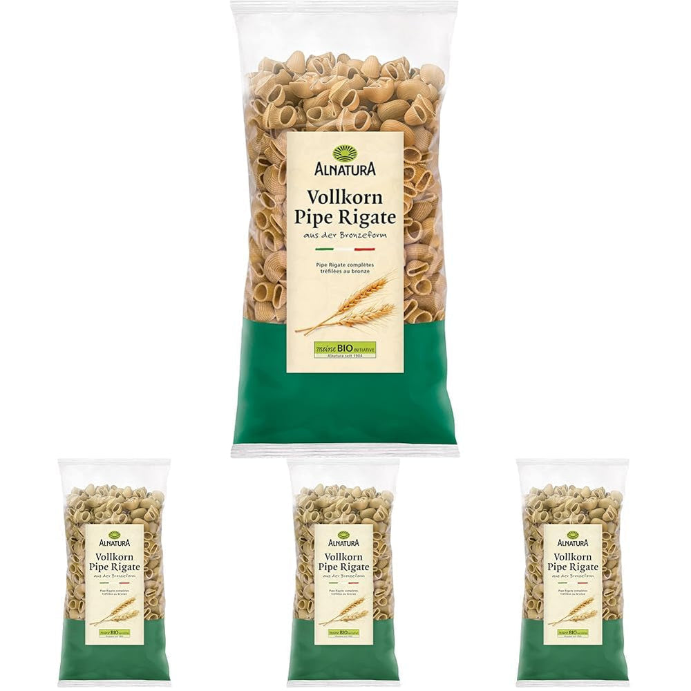 Paste integrale organice Pipe Rigate, vegane, 500 g