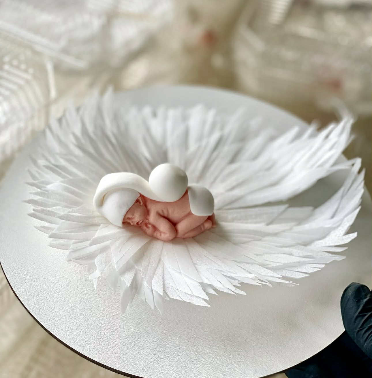 Essbare Dekoration, Taufe, Hut