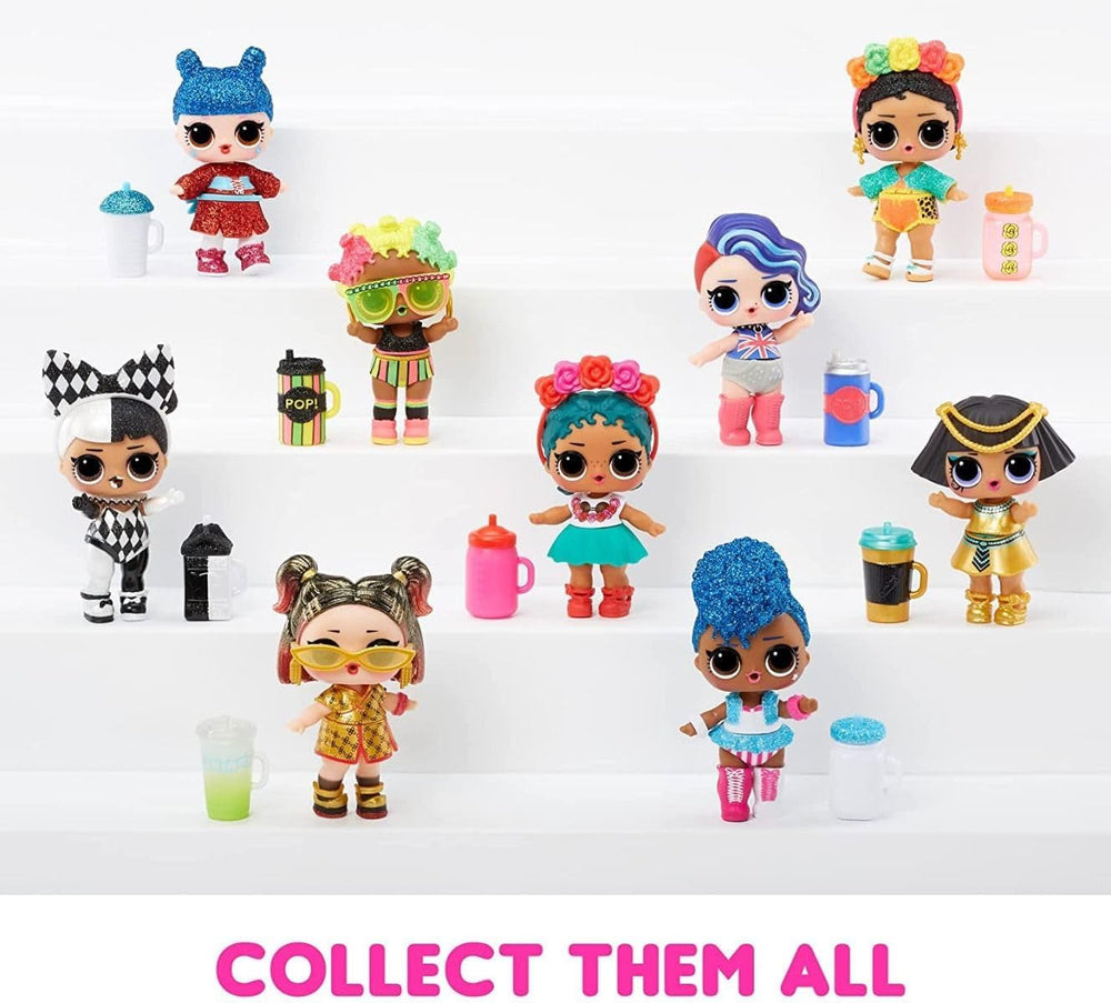 L.O.L. Surprise! World Travel Tots - Trendiges Püppchen mit 8 Überraschungen - Geheime Botschaft, Mode, Accessoires und Mehr - Zum Sammeln, Zufällige Zusammenstellung - Geschenk für Kinder ab 4 Jahren
