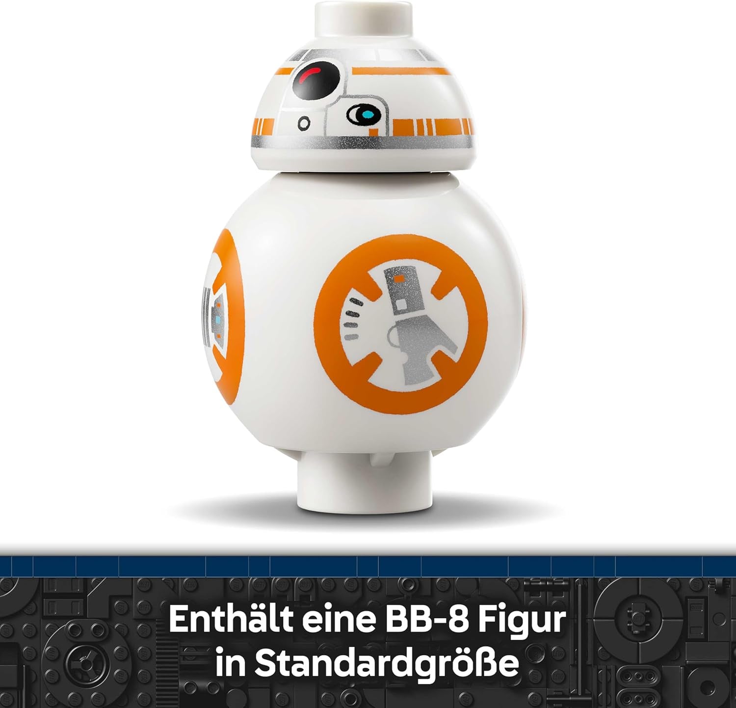 LEGO Star Wars 75452 Der Astromech-Droide BB-8 - Sammelbares 3D Modell zum Bauen und Ausstellen - DIY Deko - Geschenk zum Vatertag für alle Fans