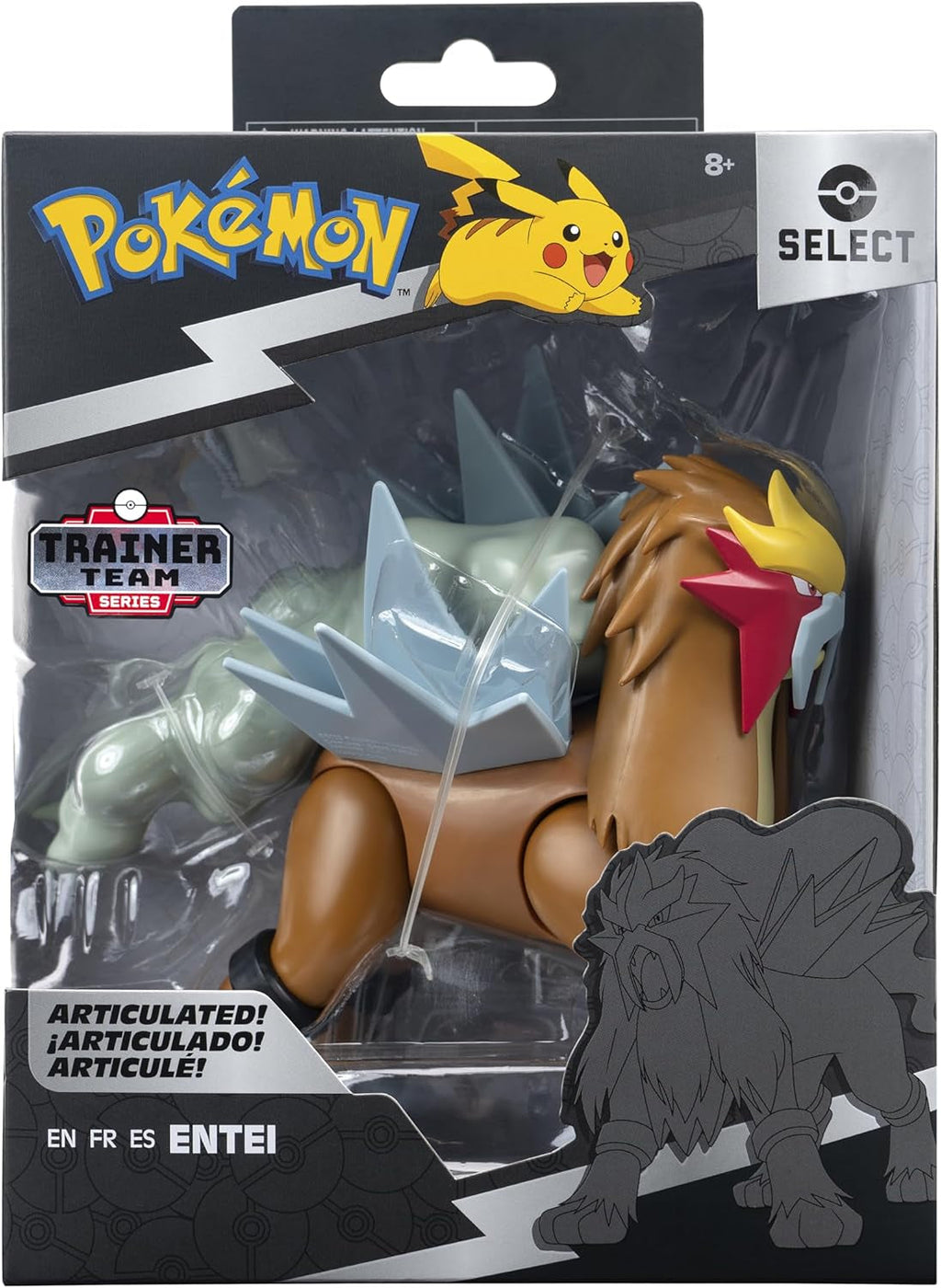 Pokémon Pkw3201-15Cm Select Figure - Entei, figură mobilă oficială Action figures Naty Shop