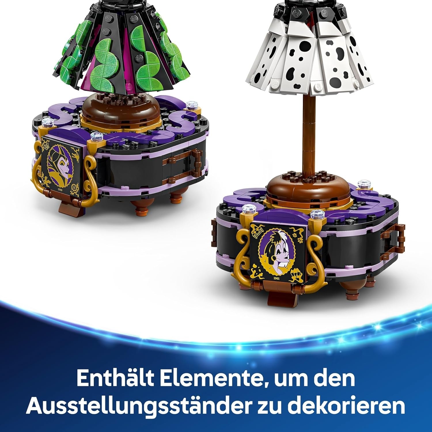 LEGO ǀ Disney Bösewichte Die Kleider von Malefiz und Cruella De Vil - Spielzeug für Jungen und Mädchen ab 9 Jahren - Inkl. 2 Mini-Puppen & 2 Tierfiguren - Geburtstagsgeschenk für Fans 43262