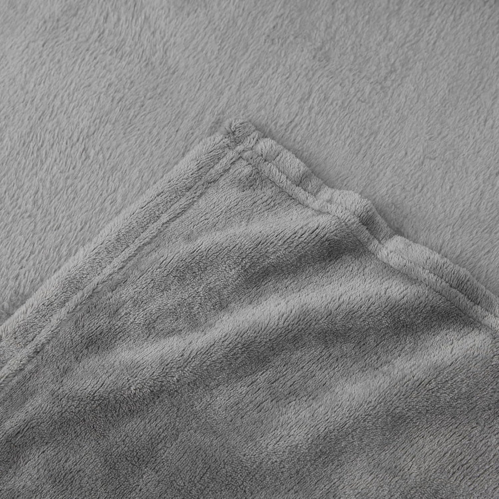 Aisbo Cuddly Blanket Fluffy Blanket Grey - Fleece Blanket 150X200 Cm XL Warm Sofa Blanket, Cosy Living Blanket Light Grey Soft As Living Room Blanket Couch Blanket For Winter Paturi si Cuverturi Besuche den Aisbo-Store
