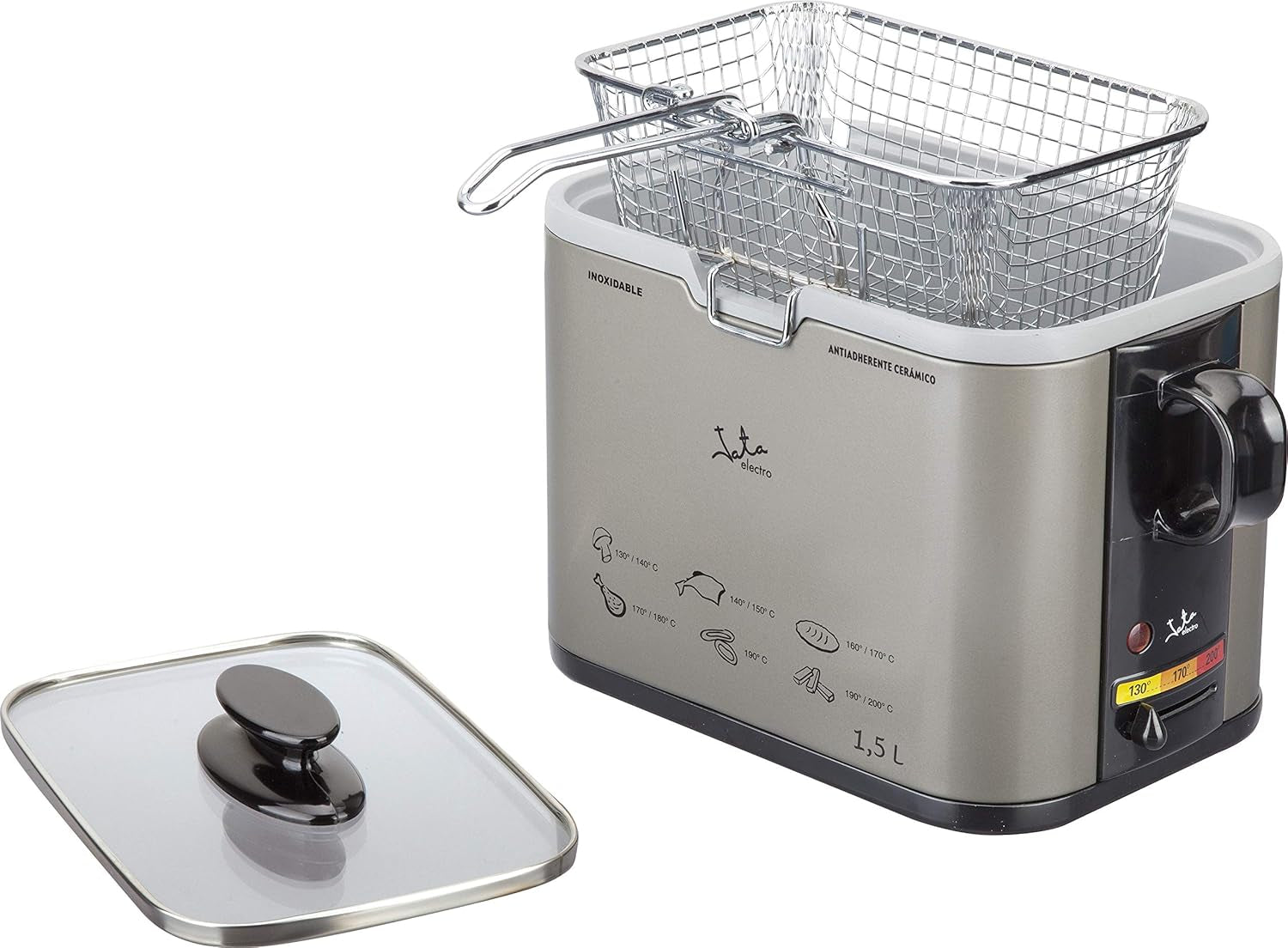 Tamaño FR326E – Fritteuse, 1000 Watt, 1,3 Liter Naty Shop Appliances