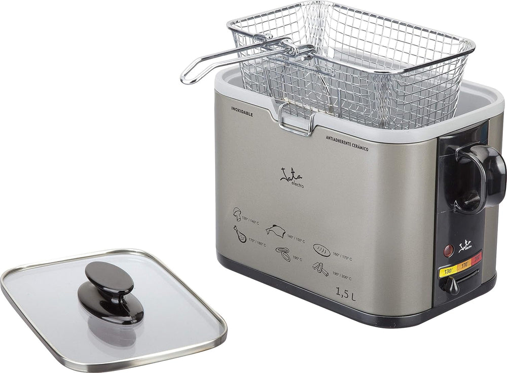 Tamaño FR326E – Fritteuse, 1000 Watt, 1,3 Liter Naty Shop Appliances