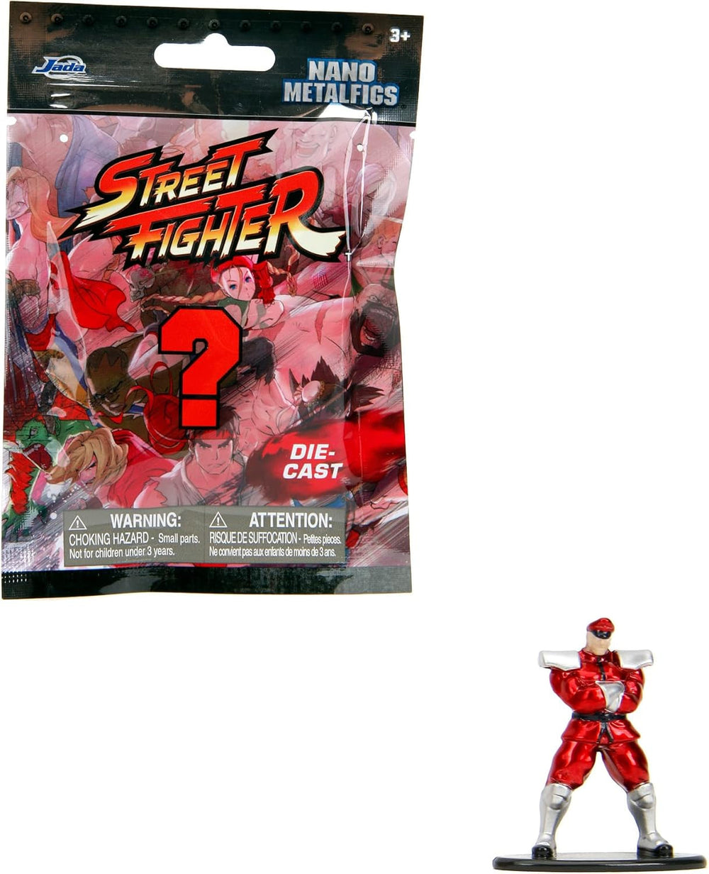 Jada Toys Street Fighter-Figur (1X Mystery-Figur im Blindpack) – Detaillierte Nano-Sammelfigur (4 cm), 1 von 13 Street Fighter-Figuren aus Metall für Fans und Sammler ab 3 Jahren, Wave 1 Actionfiguren Naty Shop