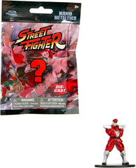 Jada Toys Street Fighter-Figur (1X Mystery-Figur im Blindpack) – Detaillierte Nano-Sammelfigur (4 cm), 1 von 13 Street Fighter-Figuren aus Metall für Fans und Sammler ab 3 Jahren, Wave 1 Actionfiguren Naty Shop