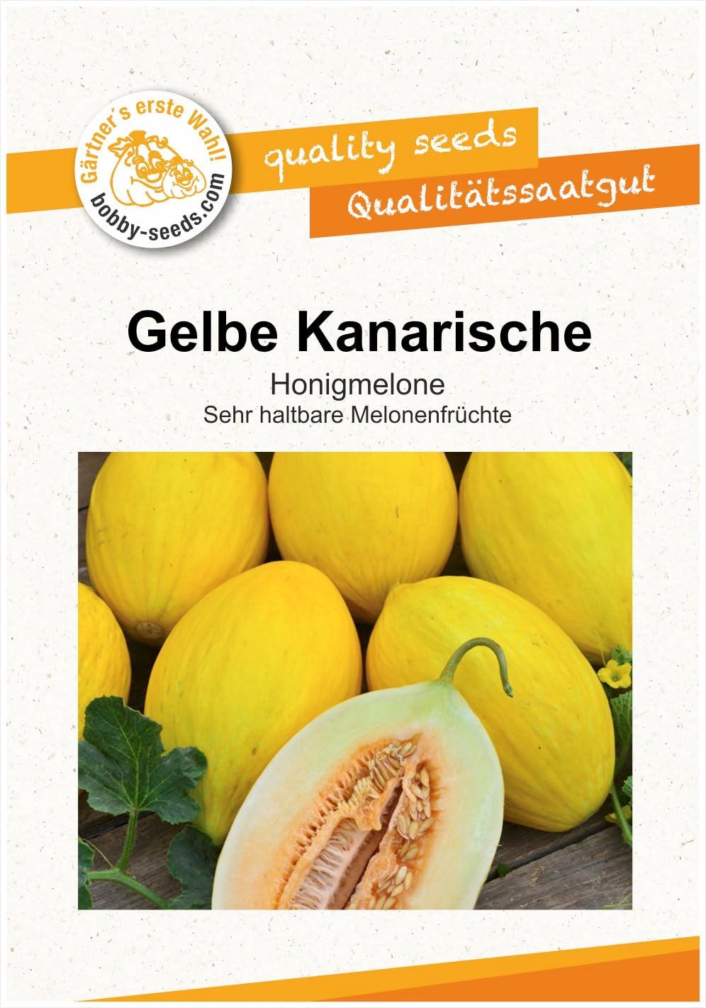 Melonensamen Gelbe Kanarische Honigmelone Portion