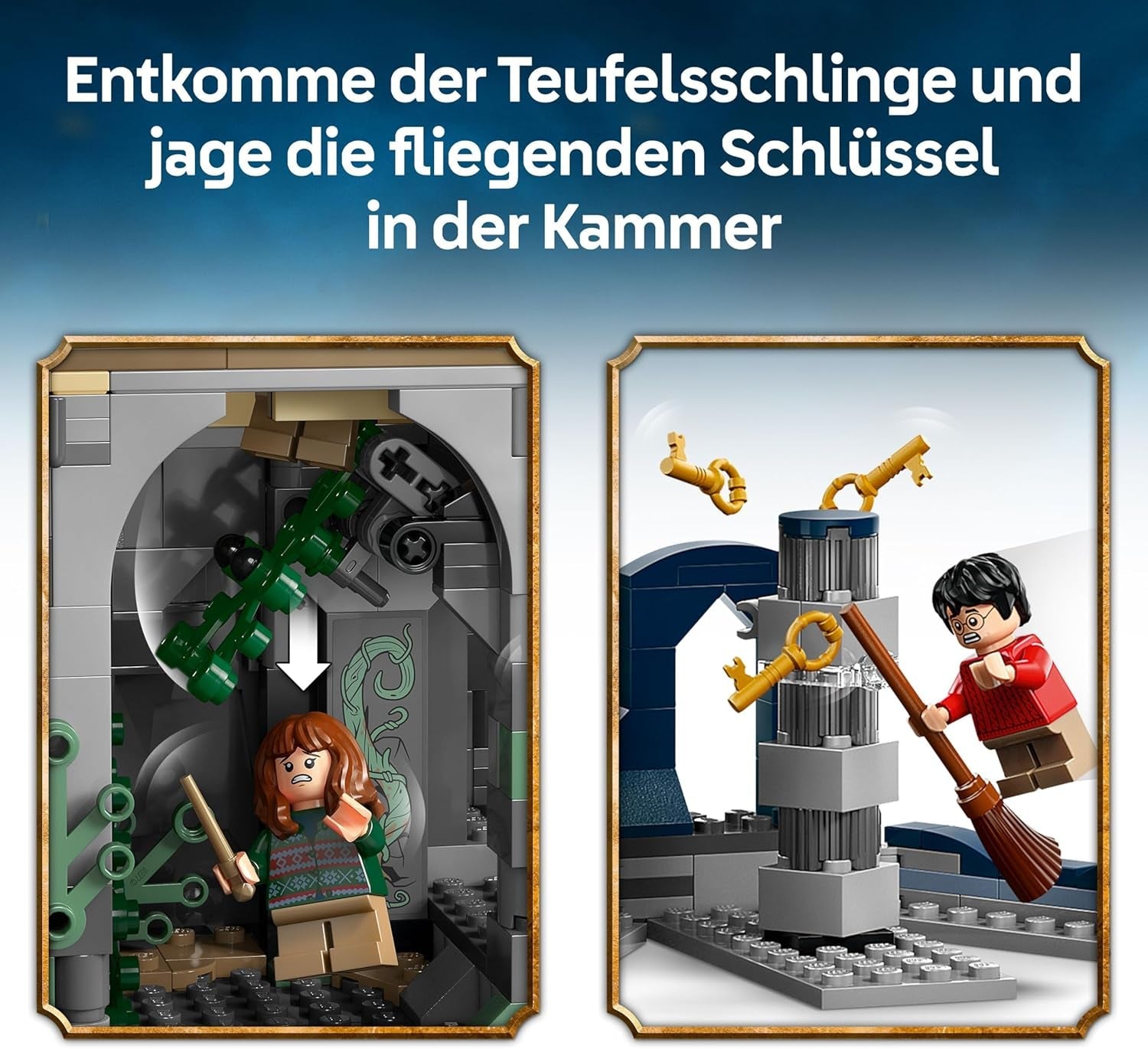 LEGO Harry Potter Schloss Hogwarts: Der Hauptturm - Spielzeug mit fliegendem Schlüssel, Zauberschachzimmer, 12 Minifiguren - Geschenk für Jungen, Mädchen & Erwachsene Fans ab 10 Jahren - 76454