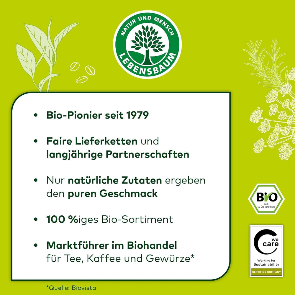 LEBENSBAUM 2x Kaffee Gourmet Klassisch, ganze Bohne, Bio Kaffee aus Arabica-Bohnen, Intensität 3/5, ausgewogener, aromatischer Genuss, 2 x 1 kg…