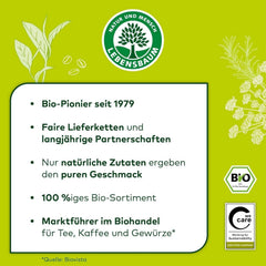 Lebensbaum Darjeeling Ceai verde cu frunze întregi, ceai organic, ceai verde cu aromă proaspătă de flori, cu o culoare ușor verde, 1000 g