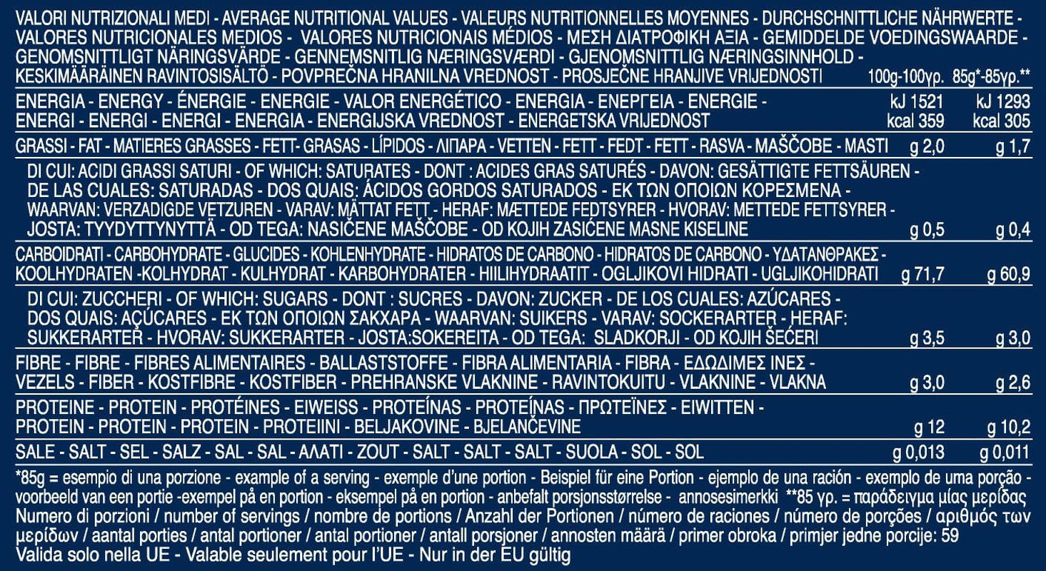 Paste Penne Rigate din grâu dur Barilla n. 73 – Pachet de 1 (1x5kg)