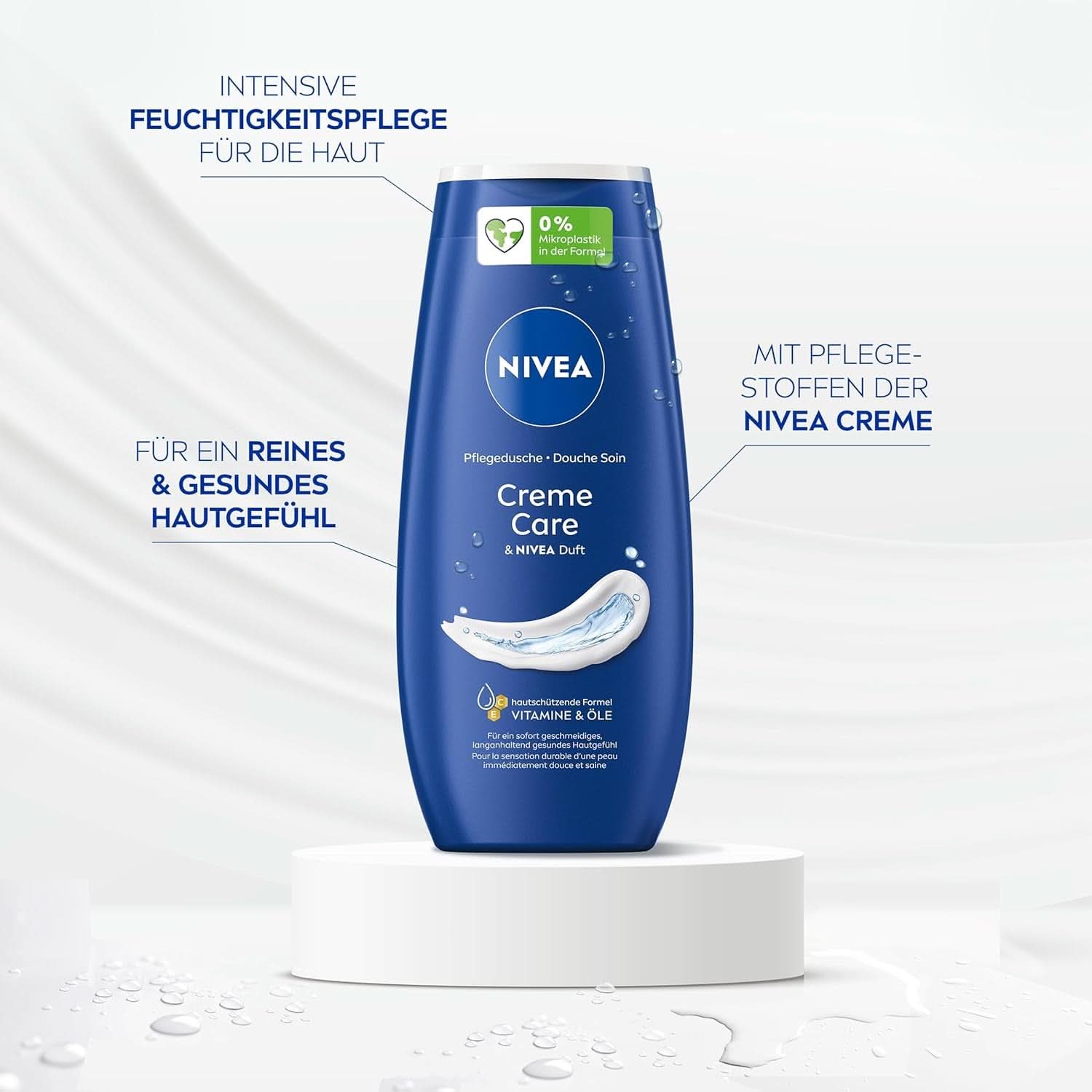 NIVEA Creme Care, Duschgel mit Vitaminen und ätherischen Ölen, 250 ml Dusche und Bad Naty Shop