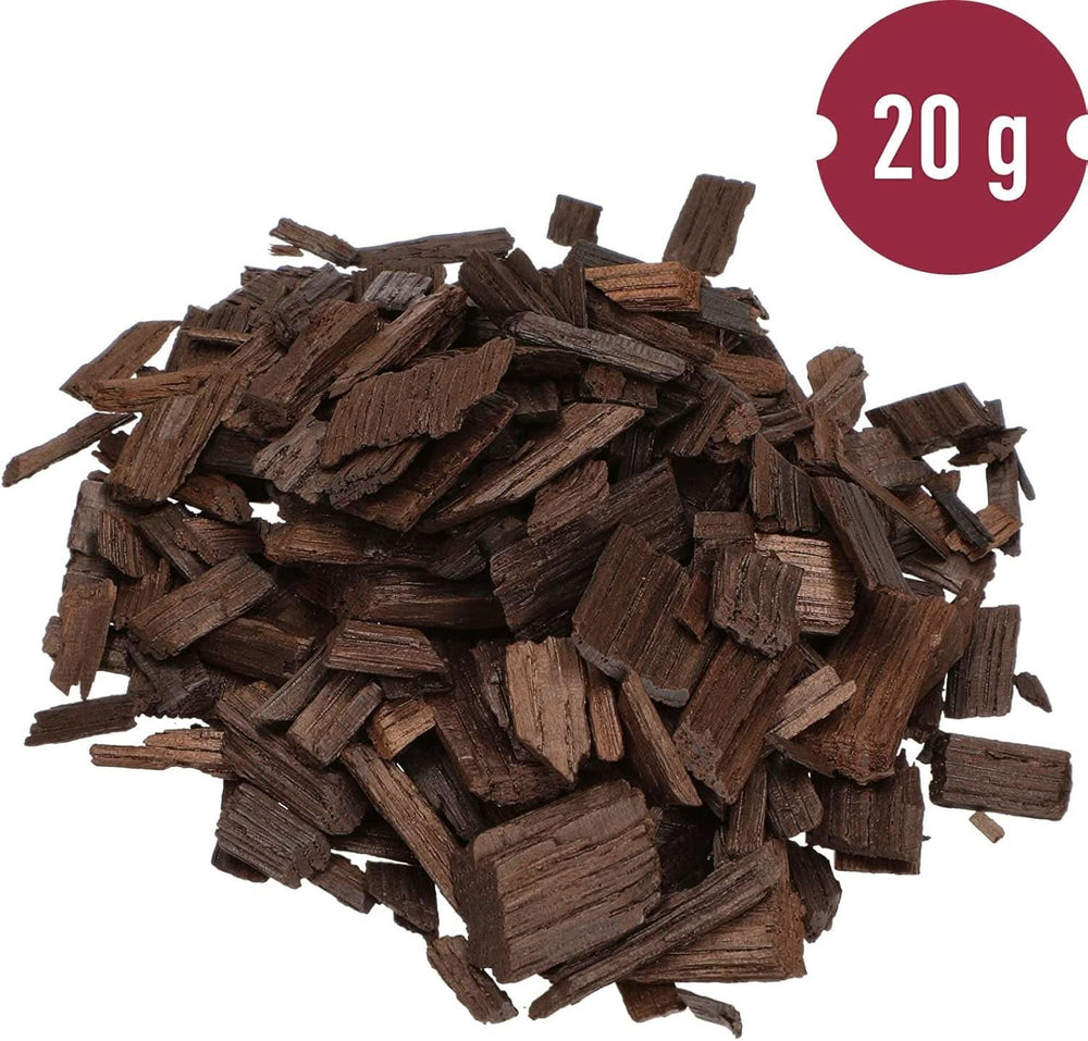 Browin Strong Roasted Oak Chips 20g – Flocken, feine Eichenstäbchen zum Aromatisieren von Alkohol, braune Aromen Naty Shop
