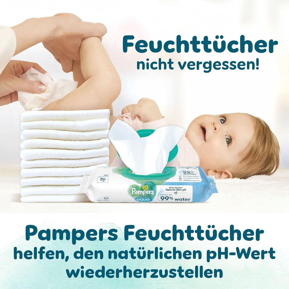 Scutece Pampers Harmony mărimea 6, 144 scutece, 13 kg+, protecție delicată a pielii cu protecție 100% Pampers