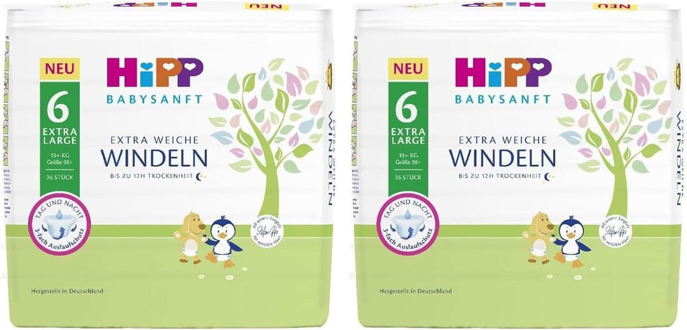 Windeln Extra Large 6 (2er Pack) Mutter und Kind Naty Shop