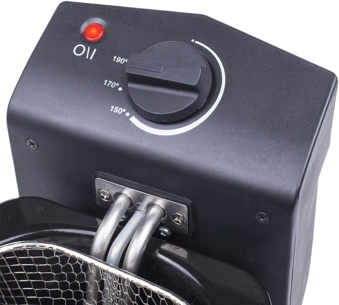 Tristar friteuză din oțel inoxidabil - Cu capacitate de 2 litri, funcție de zonă rece și termostat reglabil până la 190°C, FR-6919, argintiu Electrocasnice Naty Shop