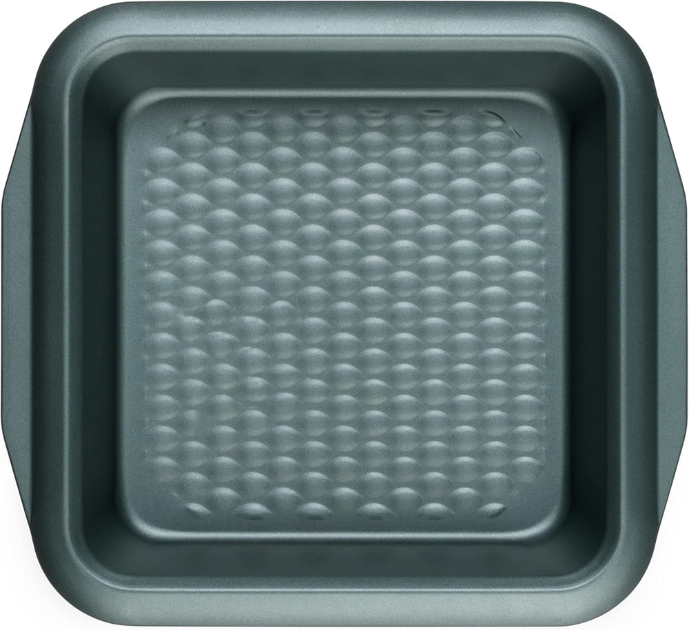 Progress BW09819G2EU7 Shimmer Kollektion, Runde Backform Aus Kohlenstoffstahl Mit Antihaftbeschichtung, Ideal Für Pies, Kuchen, Torten Und Quiches, 28 Cm, Grün Formen und Backbleche Naty Shop 27Cm Quadratische Pfanne