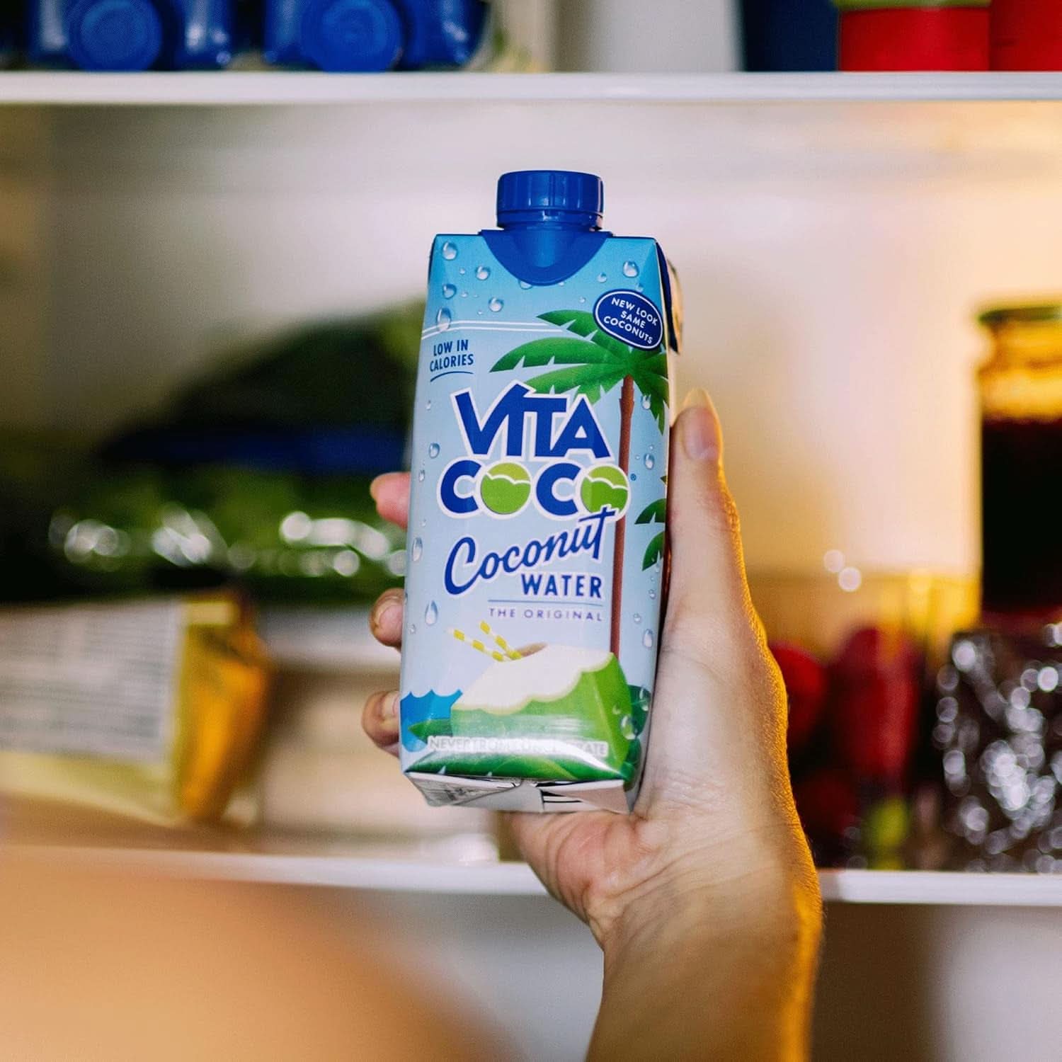 Vita Coco Pure Coconut Water 12 X 330 ml, natürliche Feuchtigkeitscreme mit Elektrolyten, glutenfrei, voller Vitamin C und Kalium. Alkoholfreie Getränke Naty Shop