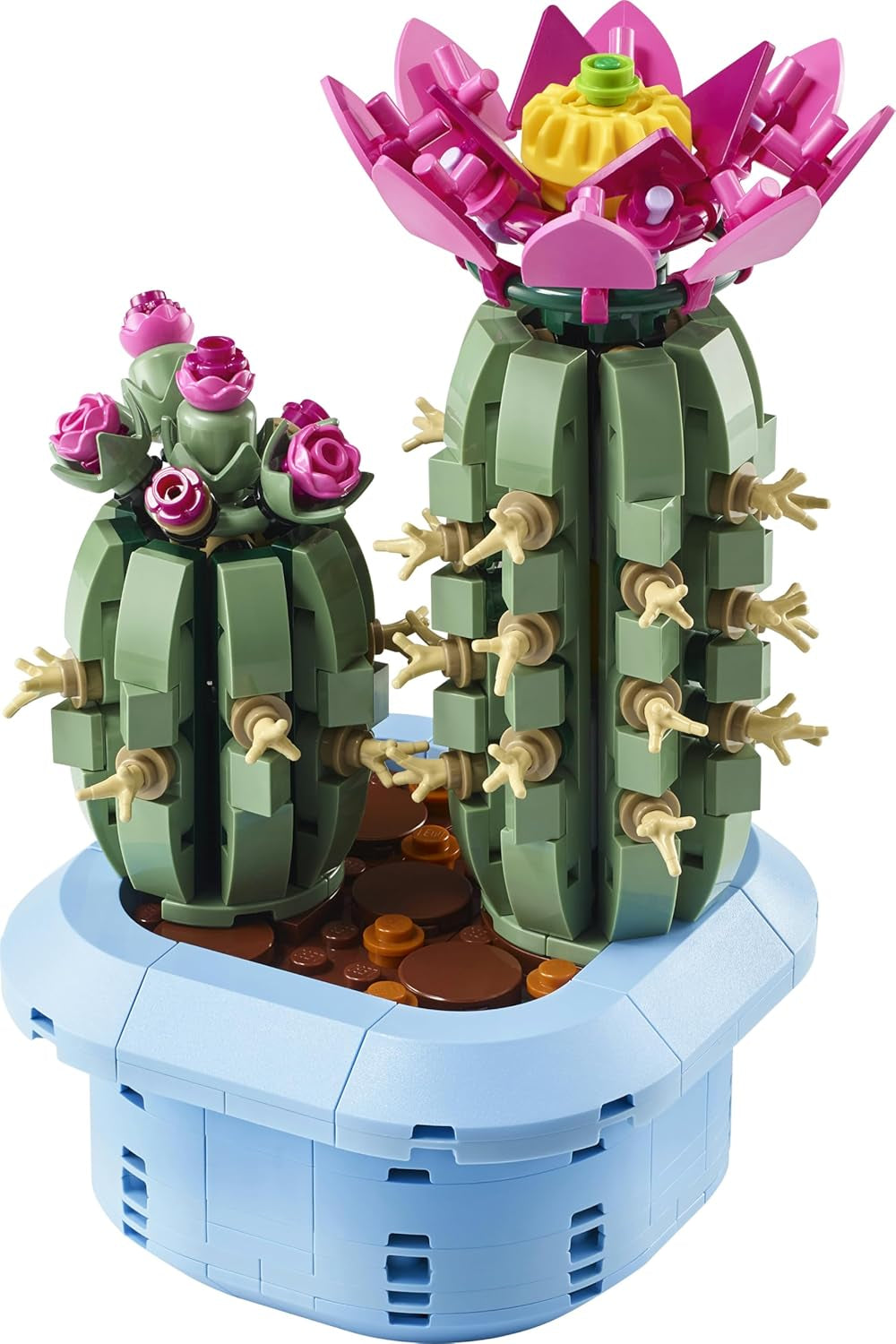 LEGO Botanicals Blühender Kaktus - Set mit Kunstpflanze mit 2 Kakteen & künstlichen Blüten - DIY Deko - Geschenkidee zum Geburtstag für Mädchen ab 9 Jahren & Erwachsene Pflanzenliebhaber - 11509
