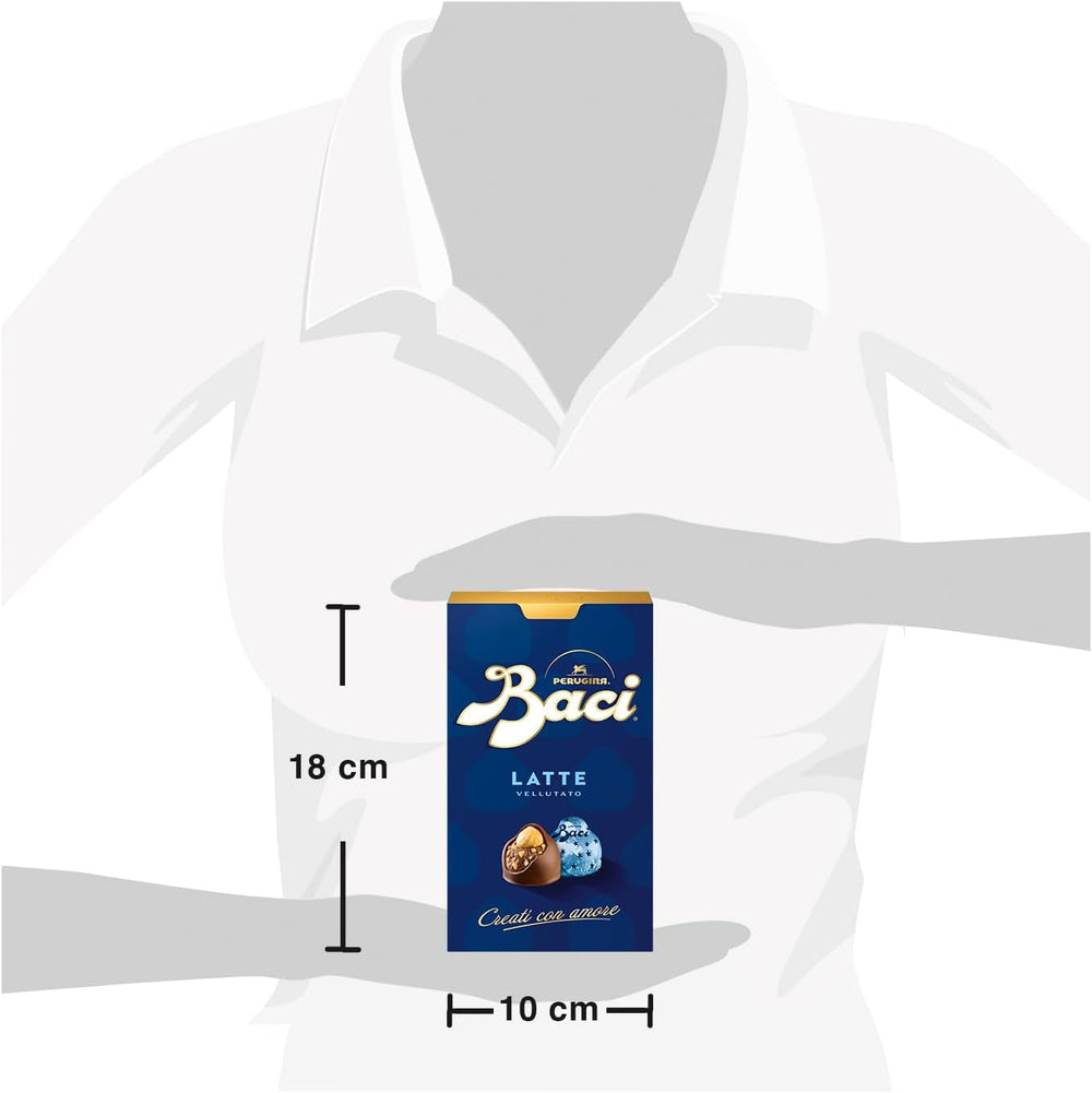 Perugina Baci, Schokolade mit Milchschokolade und Haselnussfüllung, 200 Gramm Naty Shop Chocolates