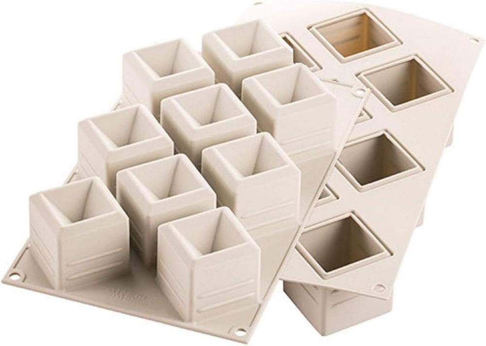 Silikomart, Form für Tartufo-Silikonkuchen, 8 einzelne Öffnungen, Ø 62 H 52 mm Küche Naty Shop Mosaik