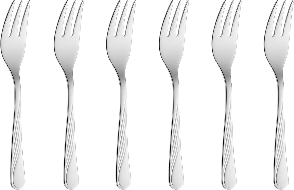 Gerlach Celestia Besteckset für 6 Naty Shop Kitchen Shiny Silver Set mit 6 Kuchenbestecken