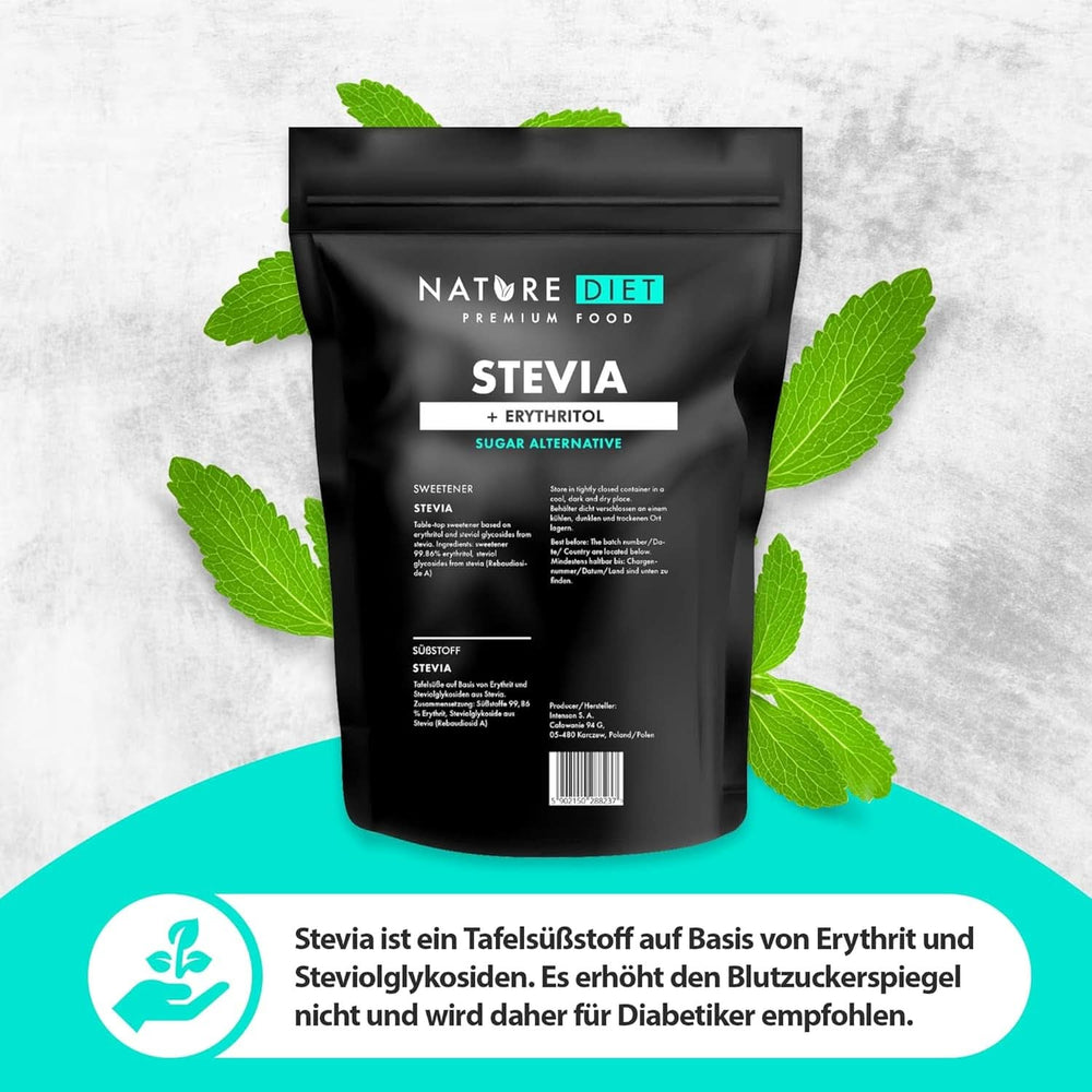 Nature Diet - Stevia-Süßstoff, 1 kg Süßstoffe Naty Shop