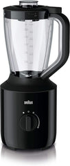 Braun Powerblend 3 JB 3150 BK Standmixer - 1,5 L Glas-Mixaufsatz, Küchenhelfer Zum Zerkleinern, Pürieren & Mixen, 800 Watt, Schwarz Kitchen Naty Shop Schwarz Single
