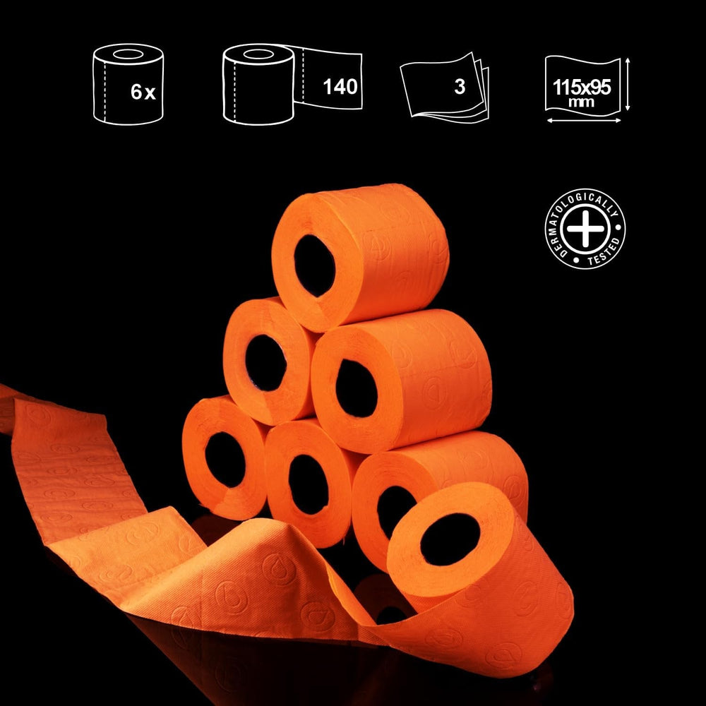 Hârtie igienică Renova, portocalie, normală, 6 200064519