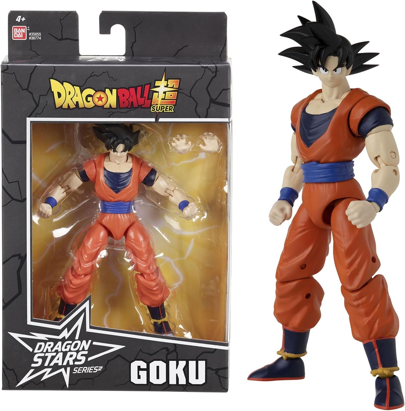 BANDAI – Dragon Ball Super – Dragon Stars Figur 17 cm – Goku Ultra Instinct – Offizielle Dragon Ball-Lizenz – Goku bewegliche Figur – Spielzeug für Kinder ab 4 Jahren – 35994J Actionfiguren Naty Shop Goku
