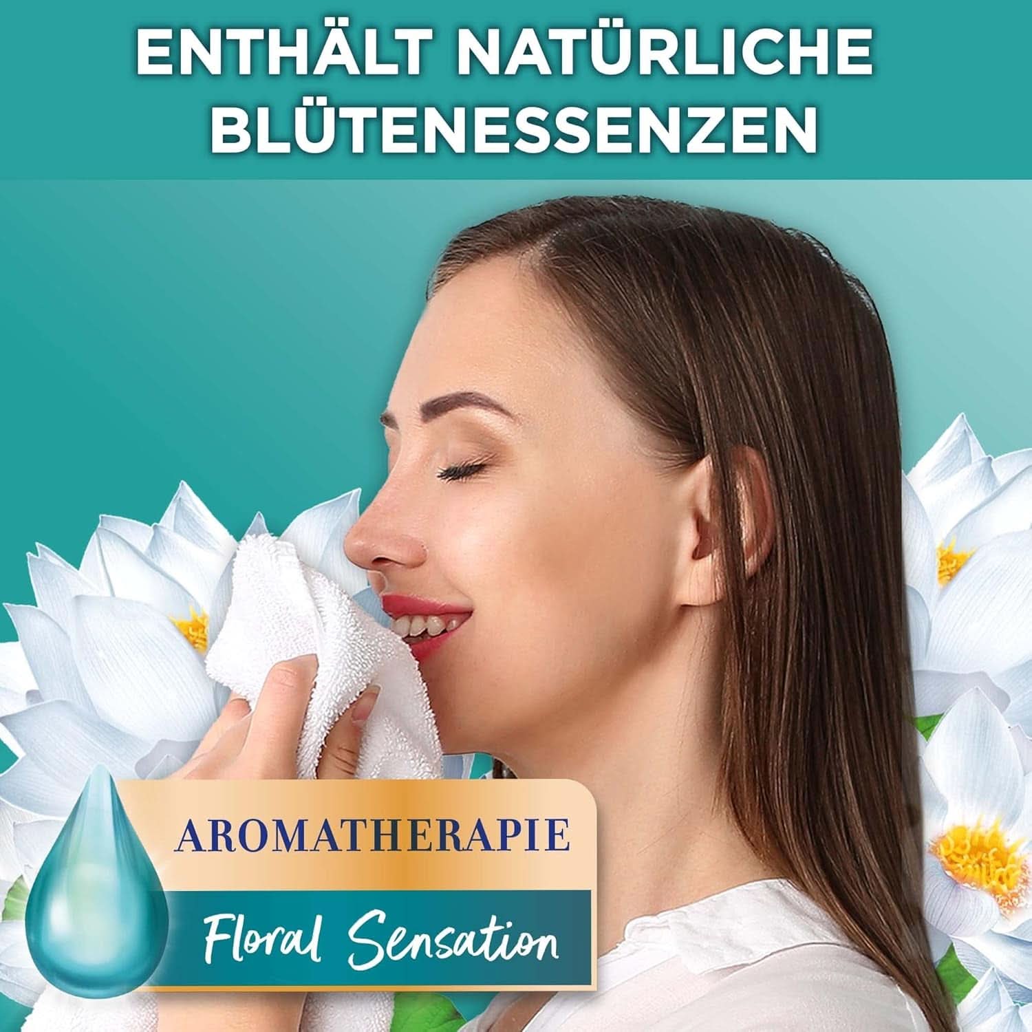 White Giant Universal Trio-Caps Aromatherapy Floral Sensation (120 Wäschen), Lotus-Waschmittel, intensiv duftendes Hochleistungswaschmittel Naty Shop Waschmittel