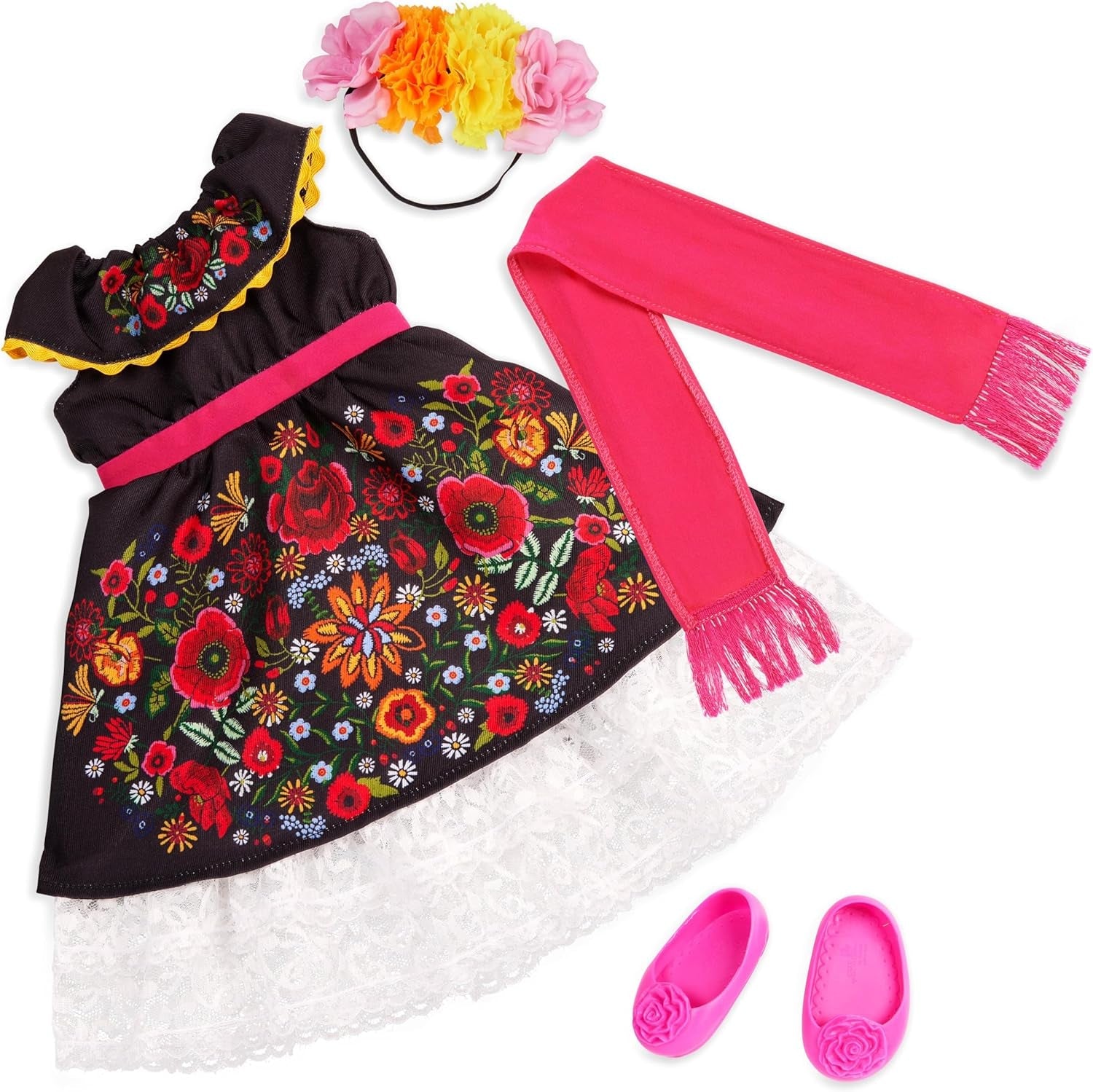 Our Generation - Esperanza - Special Edition 46 cm-Día de los Muertos-Puppe - Lebensechte braune Augen & gewelltes braunes Haar - Spielzeug für Kinder ab 3 Jahren