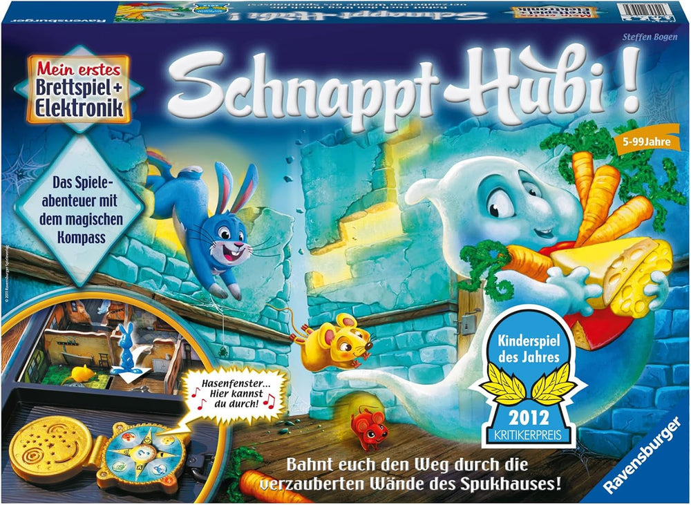 Ravensburger Catch Hubi, un joc de petrecere și familie pentru copii și adulți, Jocul Anului pentru 2-4 jucători, potrivit pentru vârste de 5 ani și peste - cadouri de ziua de naștere